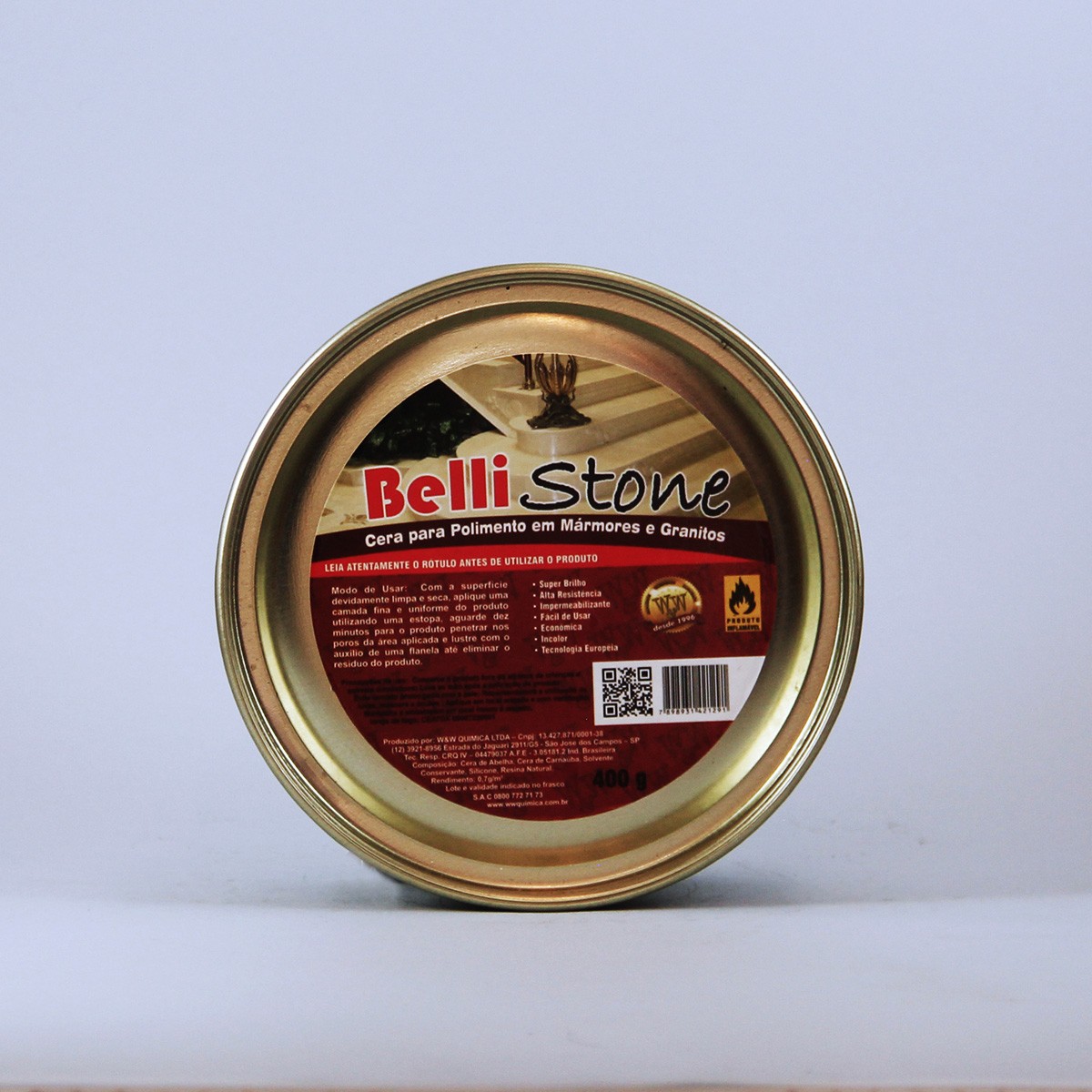 Bellistone ww cera em pasta 400g - und